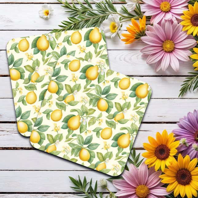 Posavasos Citrus de flores de limón mediterráneo (Subido por el creador)