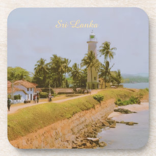 Posavasos Ciudad costera de Galle, Sri Lanka Recuerdo de via