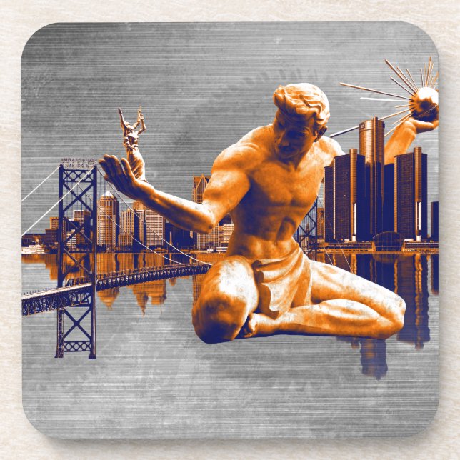 Posavasos Ciudad de Detroit (Frente)