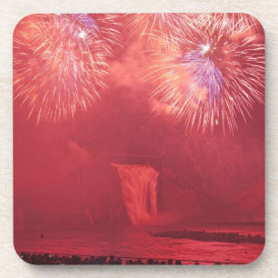 Posavasos Ciudad de Quebec, Quebec, Canadá. Fuegos artifici