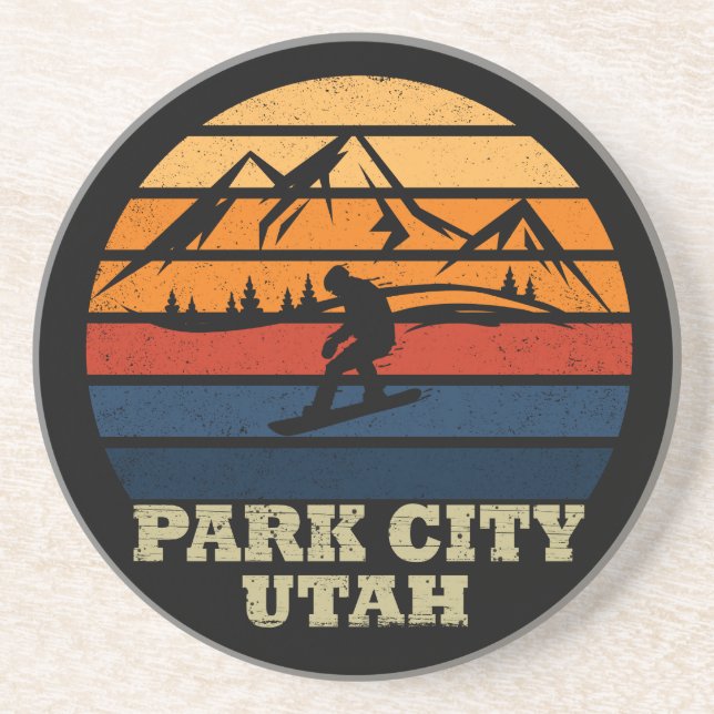 Posavasos Ciudad del Parque de la Ciudad de Utah (Frente)