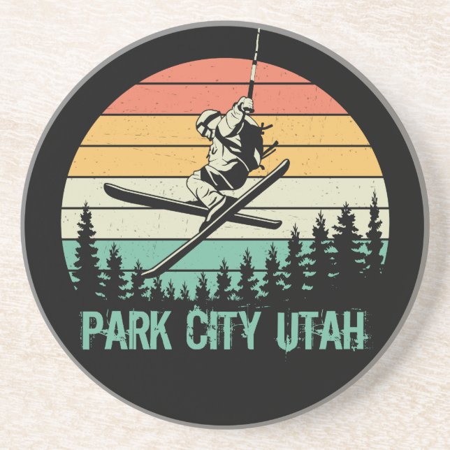 Posavasos Ciudad del Parque de la Ciudad de Utah (Frente)