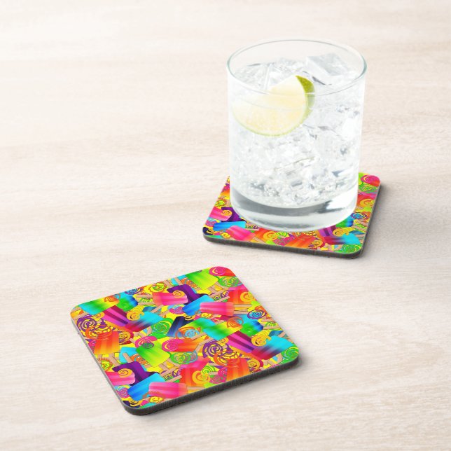 Posavasos CKC Popsicle Swirls,Astras De Bebida De Plástico A (Lado Derecho)