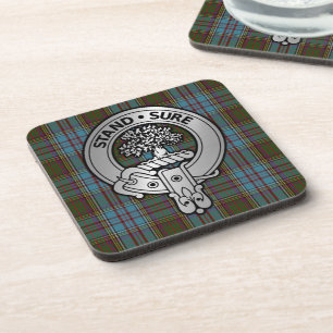 Posavasos Clan Anderson Escudo y Tartán