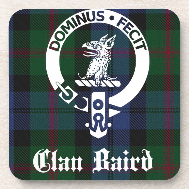 Posavasos Clan Baird Escudo Tartan (Frente)