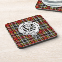 Posavasos Clan Buchanan Escudo y viejo vestido Tartán