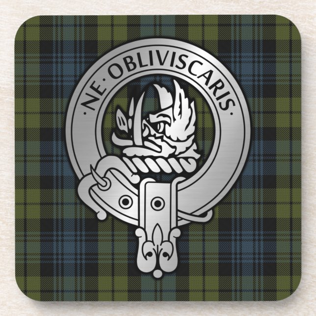Posavasos Clan Campbell Escudo y Tartán (Frente)