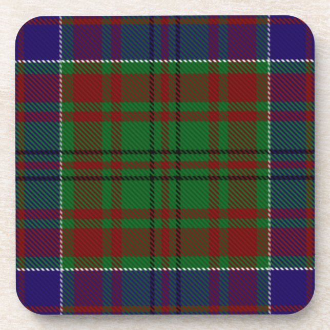 Posavasos Clan escocés Adams Tartan Plaid (Frente)