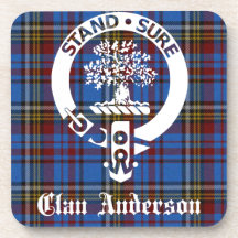 Clan escocés Anderson Escudo y Tartán