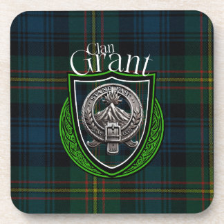 Posavasos Clan escocés Grant Tartán y Escudo