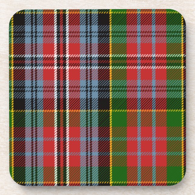 Posavasos Clan Escocés Kidd Tartan Plaid (Frente)