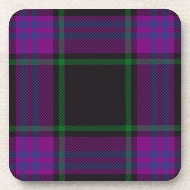 Posavasos Clan escocés Laird Tartan Plaid (Frente)