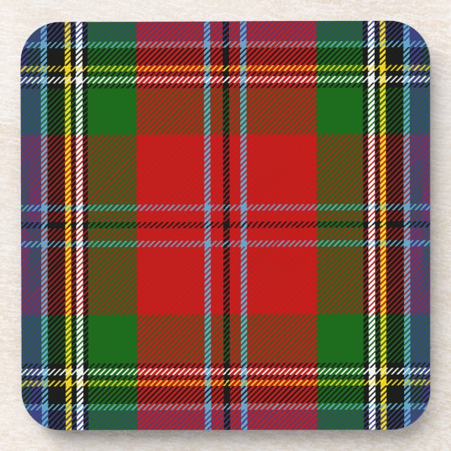 Posavasos Clan escocés MacLean de Duart Tartán Plaid (Frente)