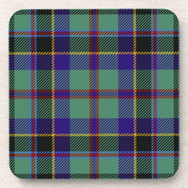 Posavasos Clan escocés Stevenson Tartan Plaid (Frente)