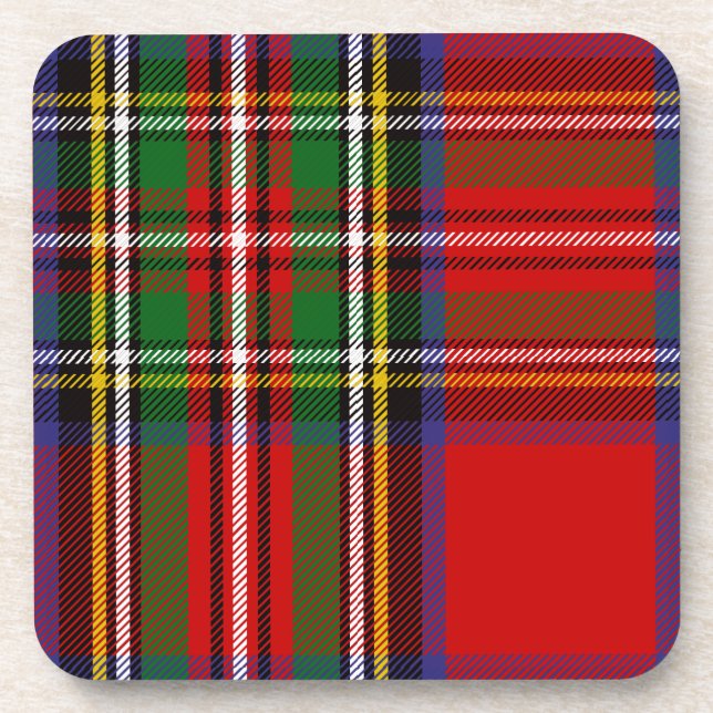 Posavasos Clan escocés Stewart Tartan Plaid (Frente)