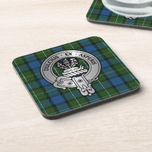 Posavasos Clan Ferguson Escudo y Atholl Tartán