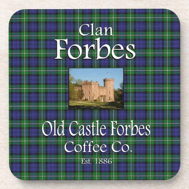 Posavasos Clan Forbes Old Castle Forbes Coffee Co. (Frente)
