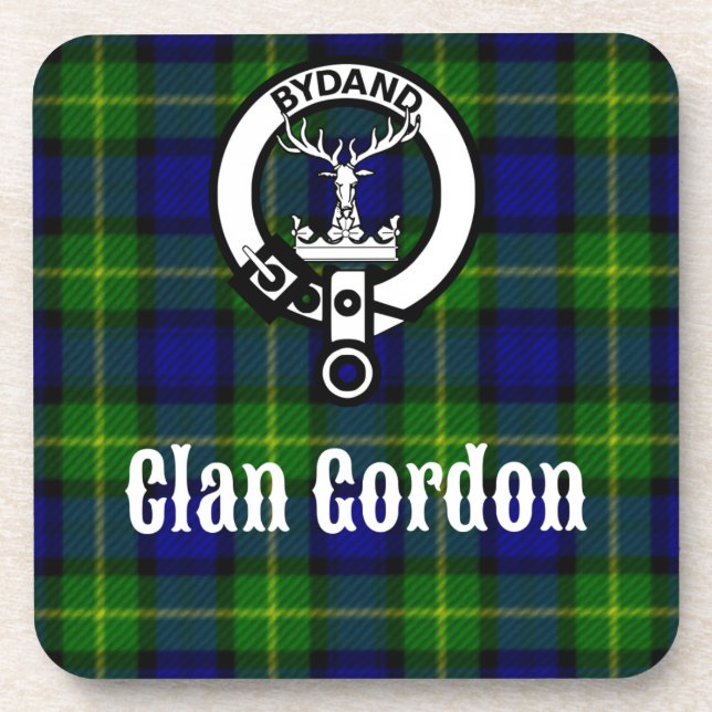 Posavasos Clan Gordon Tartan Escudo (Frente)