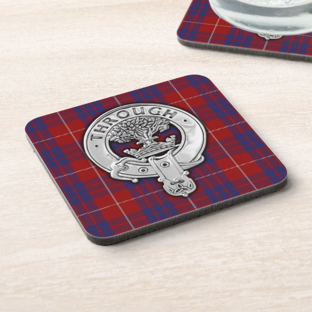 Posavasos Clan Hamilton Escudo & Tartan (Lado Izquierdo)