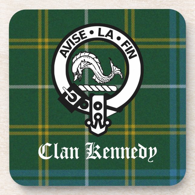 Posavasos Clan Kennedy Escudo Tartán (Frente)