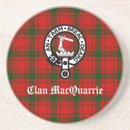 Posavasos Clan MacQuarrie Tartan y Escudo