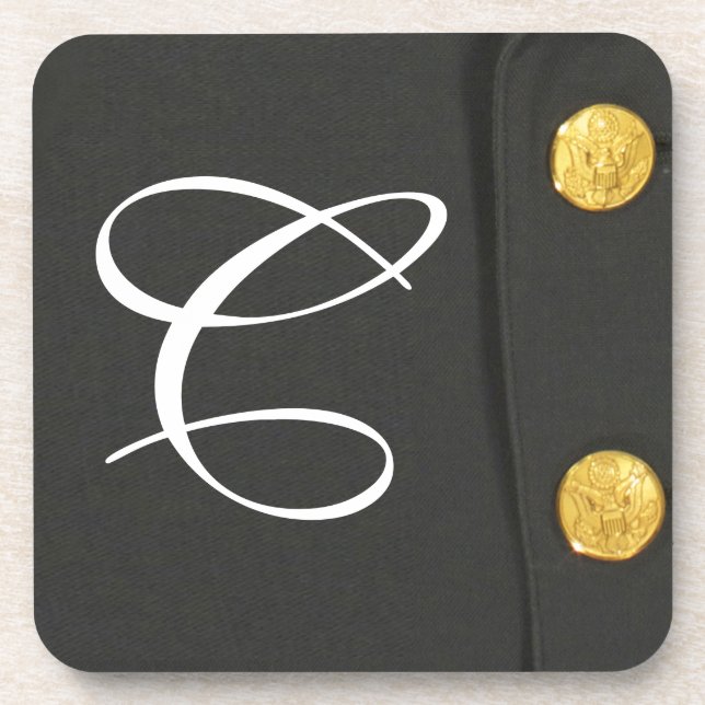 Posavasos Clase A de ARMY Vestido uniforme Monograma Beber P (Frente)