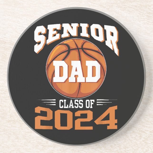 Posavasos Clase de papá senior de 2024 (Frente)