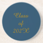 Posavasos Clásica Clase de 202X Graduación Sandstone Coaster<br><div class="desc">Clase Clásica de diseño de graduación de 202X</div>