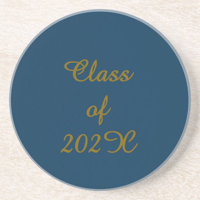 Posavasos Clásica Clase de 202X Graduación Sandstone Coaster (Frente)