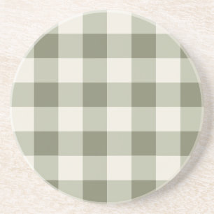 Posavasos Clásico Green Farmhouse Gingham Style