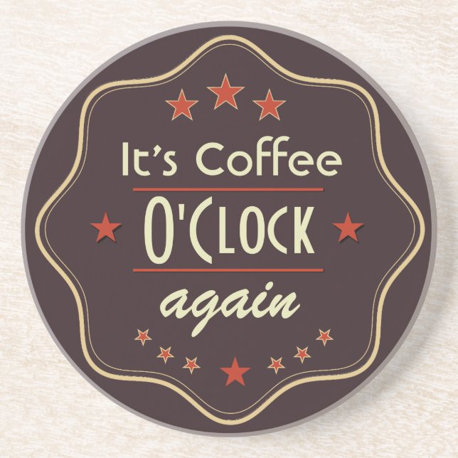 Posavasos Classic Custom Text Retro Label (Frente)