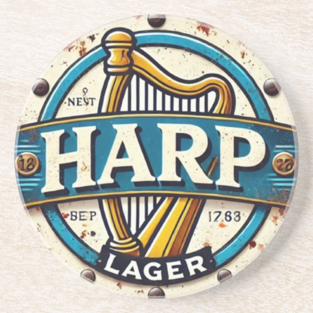 Posavasos Classic Harp Lager Beer Logo Round (Frente)