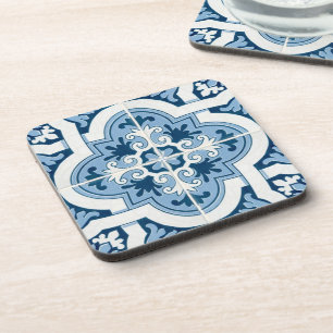 Posavasos Classic Portuguese Blue and White Mediterranean P