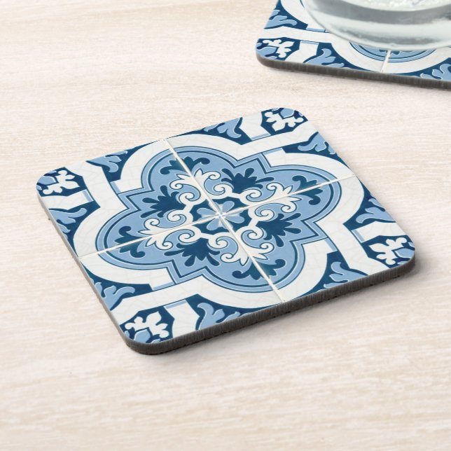 Posavasos Classic Portuguese  Blue and White Mediterranean P (Lado Izquierdo)