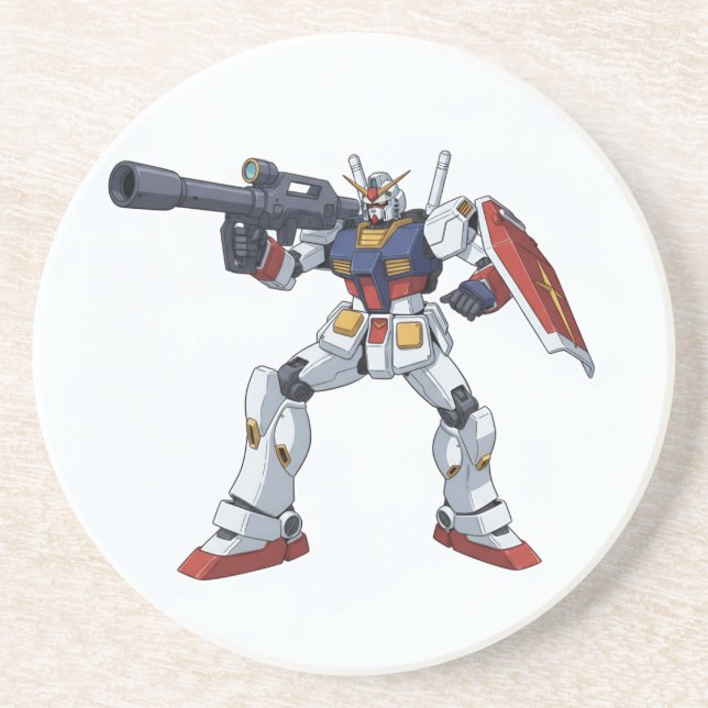 Posavasos Classic Retro RX-78-2 Gundam Mecha Anime Illustrat (Frente)