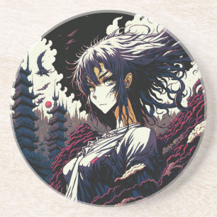 Posavasos Classic Vintage Anime Girl - 90's Manga