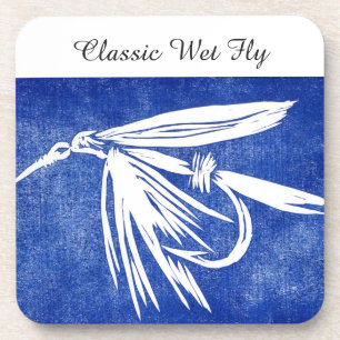 Posavasos "Classic Wet Fly - Blue" Truth Fly Coaster
