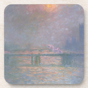 Posavasos Claude Monet el   el Thames con la cruz de Charing