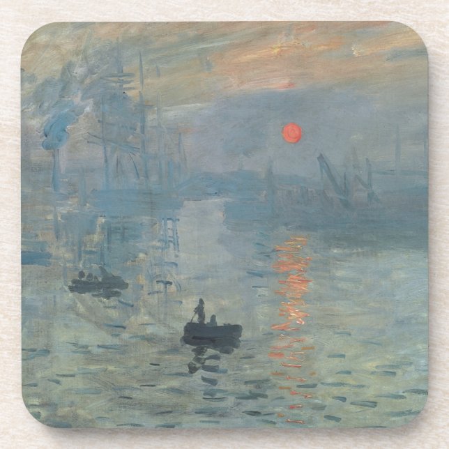 Posavasos Claude Monet Impression Sunrise Soleil Levant (Frente)