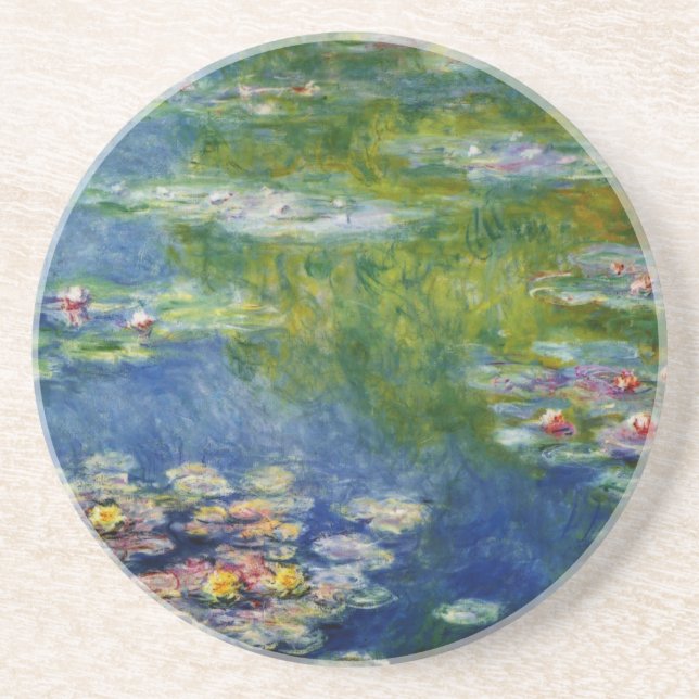 Posavasos Claude Monet, Lily Pond en Giverny (Frente)
