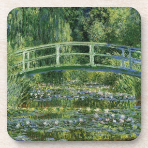 Posavasos Claude Monet Water Lilies y el puente japonés