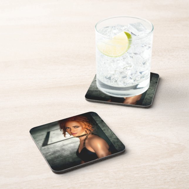 Posavasos Clear Shadows hard plastic coasters (Lado Derecho)