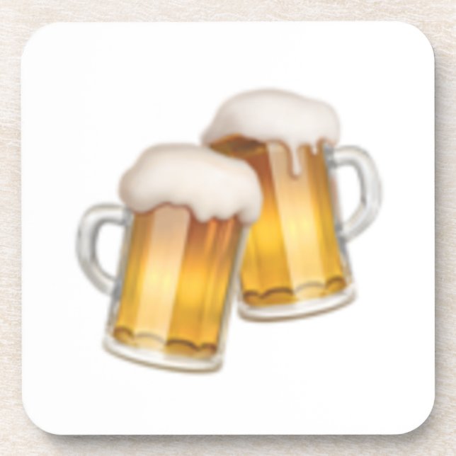 Posavasos Clinking Beer Mugs - Emoji (Frente)