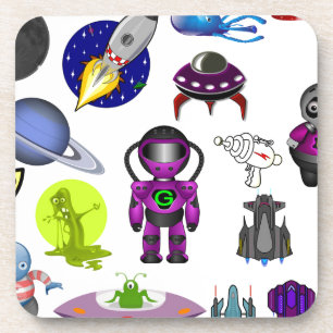 Posavasos clip de espacio arte aliens space craft