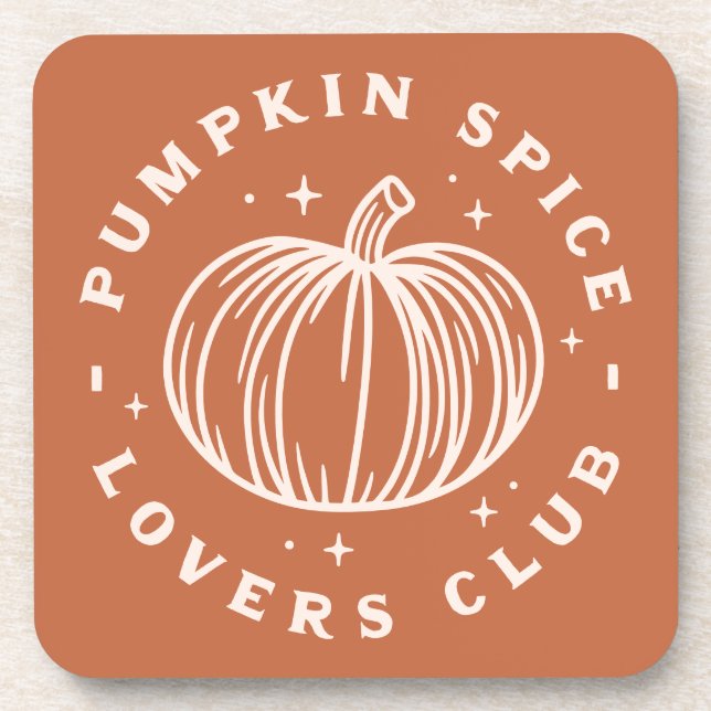 Posavasos Club de amantes de las especias de calabaza (Frente)