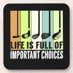 Posavasos Club Golf Funny Life Choices