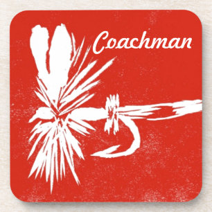 Posavasos "Coachman en rojo", la montaña rusa de la vuelo hú