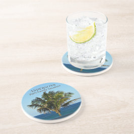 Posavasos Coastal Palm Horizon | Family Name & Trip Year