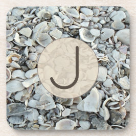 Posavasos Coastal Shells Initial Accent