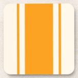 Posavasos Coastal Stripe Coaster - Orange & Cream<br><div class="desc">Add a bright citrus twist to your space with this orange and cream striped coaster. Inspired by sunny days and outdoor living,  it’s a perfect match for casual dining,  beach house kitchens,  or vibrant summer tables.</div>